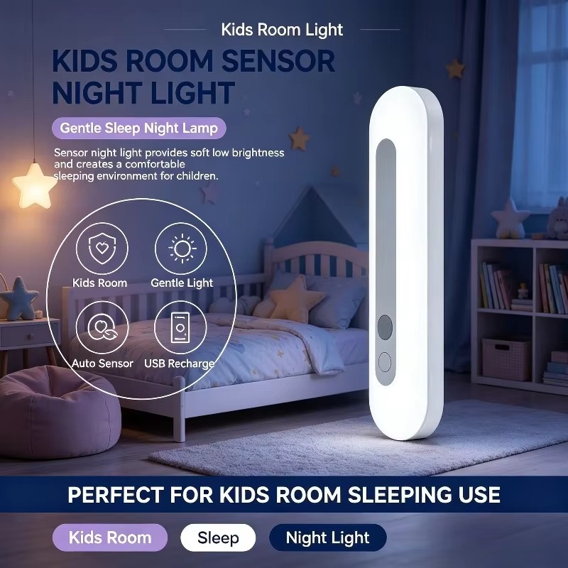 Baby Nursery Shelves - Intelligente sensor nachtlamp, batterij, wandmontage, warme