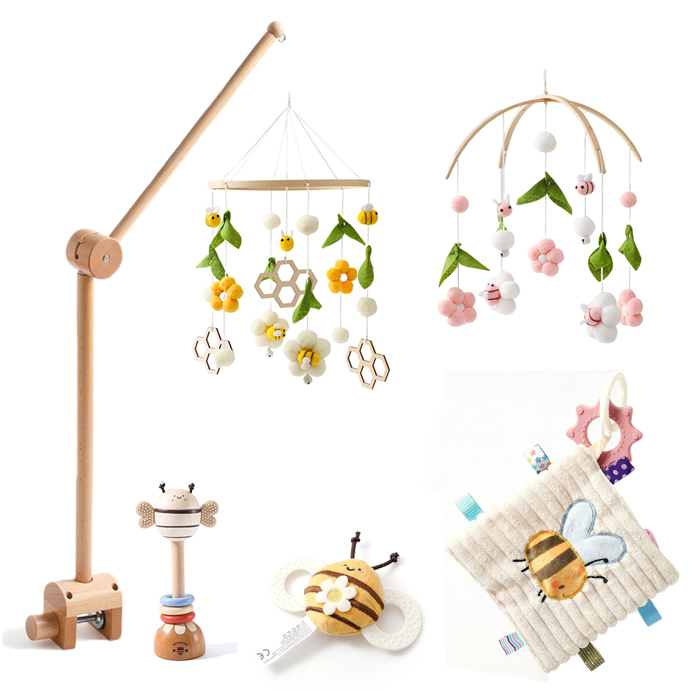 Crib Mobile Musical - Babywieg mobiel rammelaar speelgoed voor 0-12