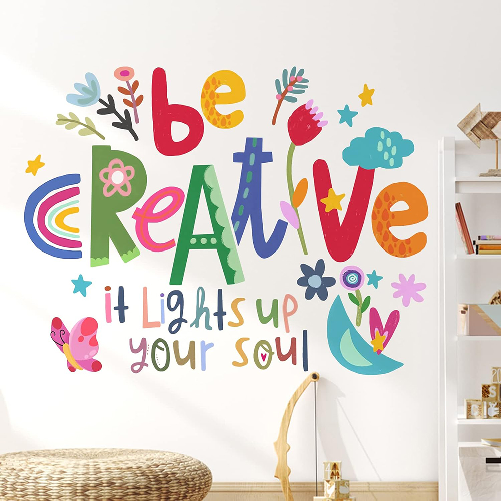 Baby Nursery Package - Wees creatief inspirerend citaat muurstickers babykamer
