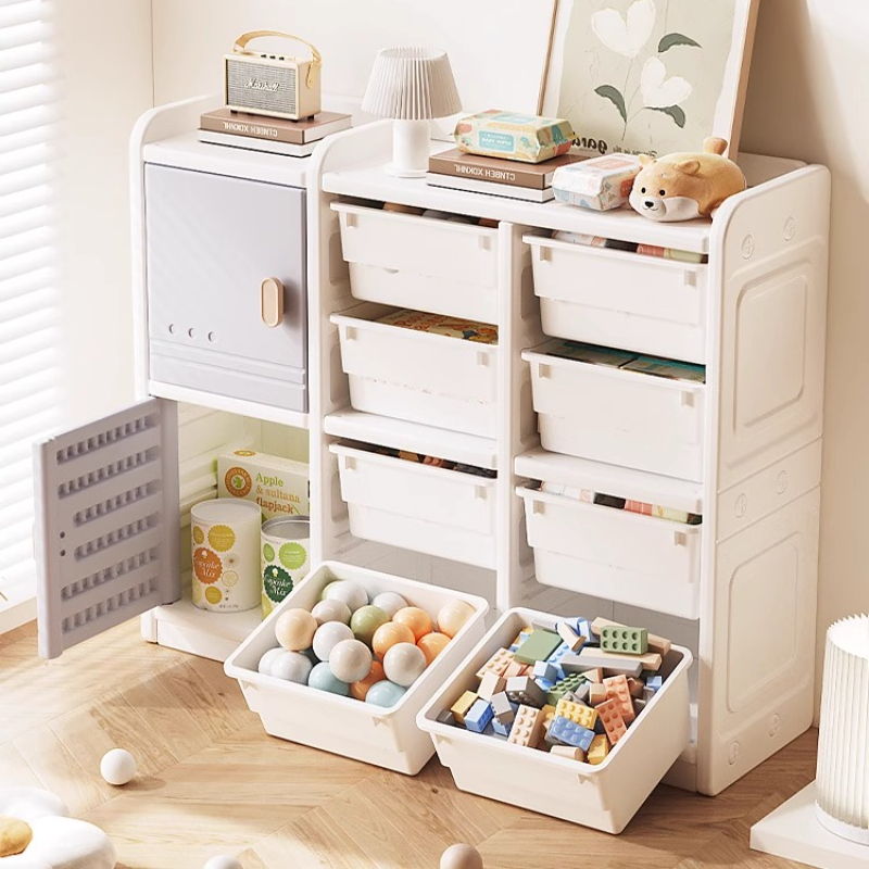 Baby Nursery Unit - Opbergkast voor kinderspeelgoed met sorteerbakken, kinderveilige