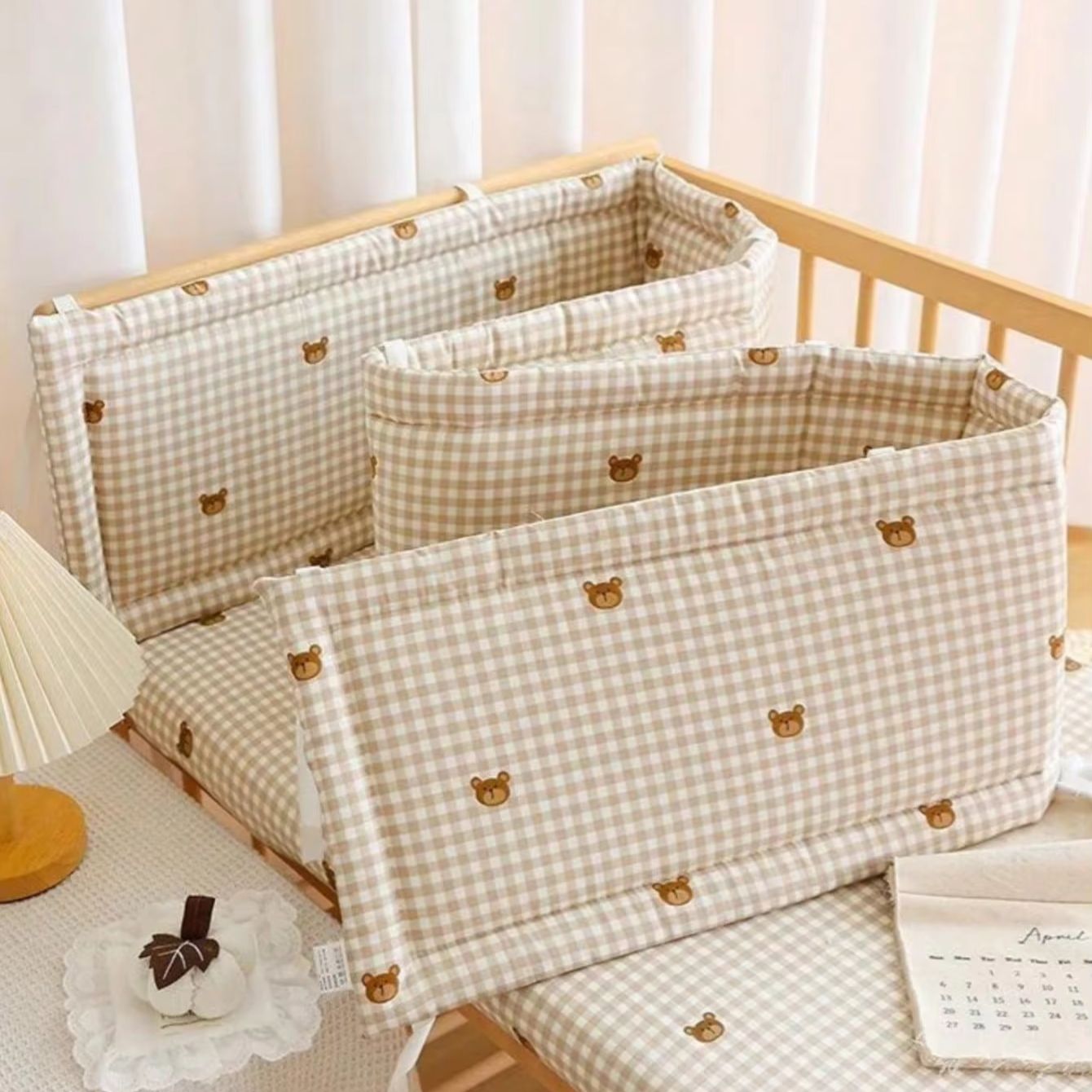 Bed Rail Toddler - Babybedbumper, zachte bumper voor babybedjes, anti-botsing