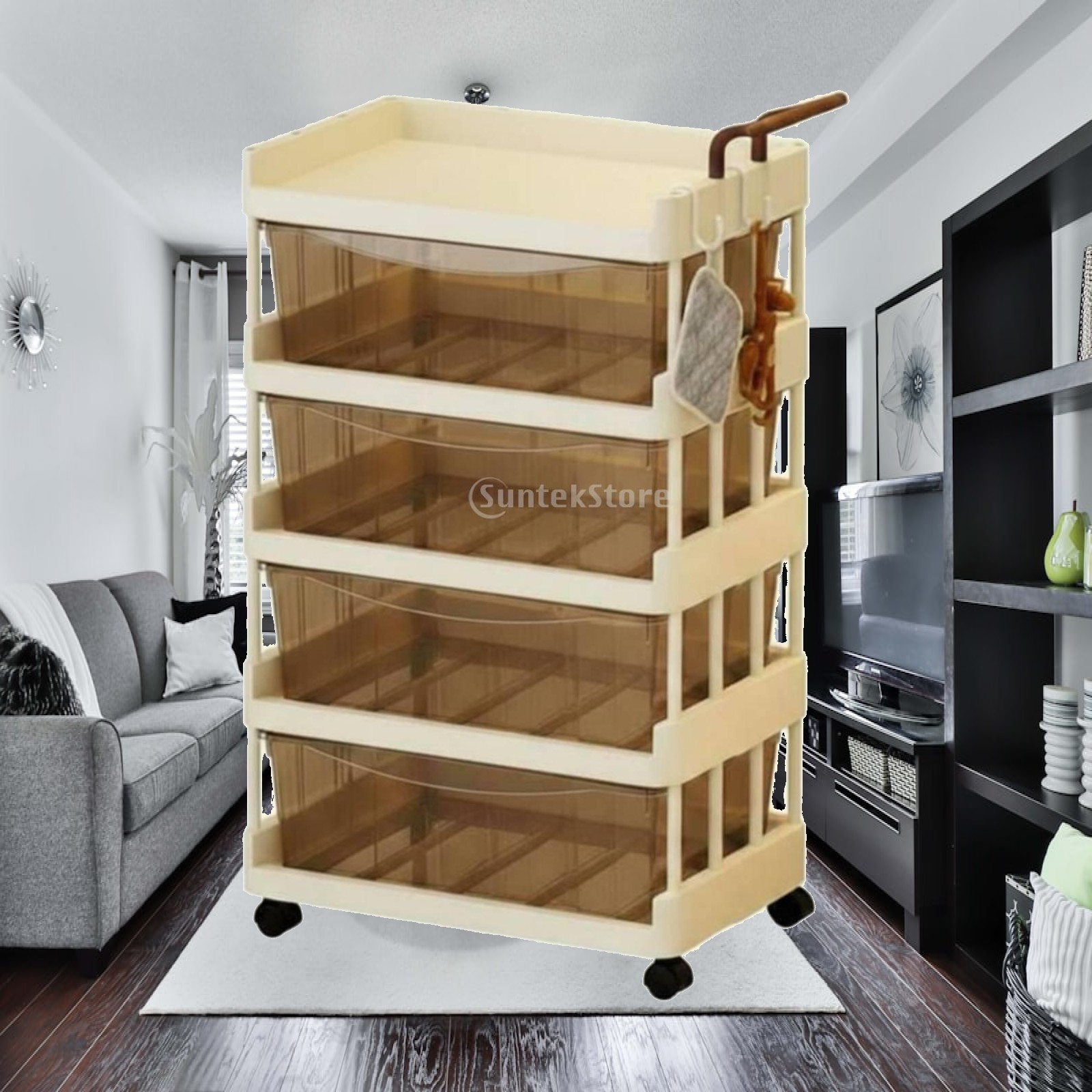 Opbergwagen voor babybenodigdh - Baby Nursery Shelves recensie en prijs