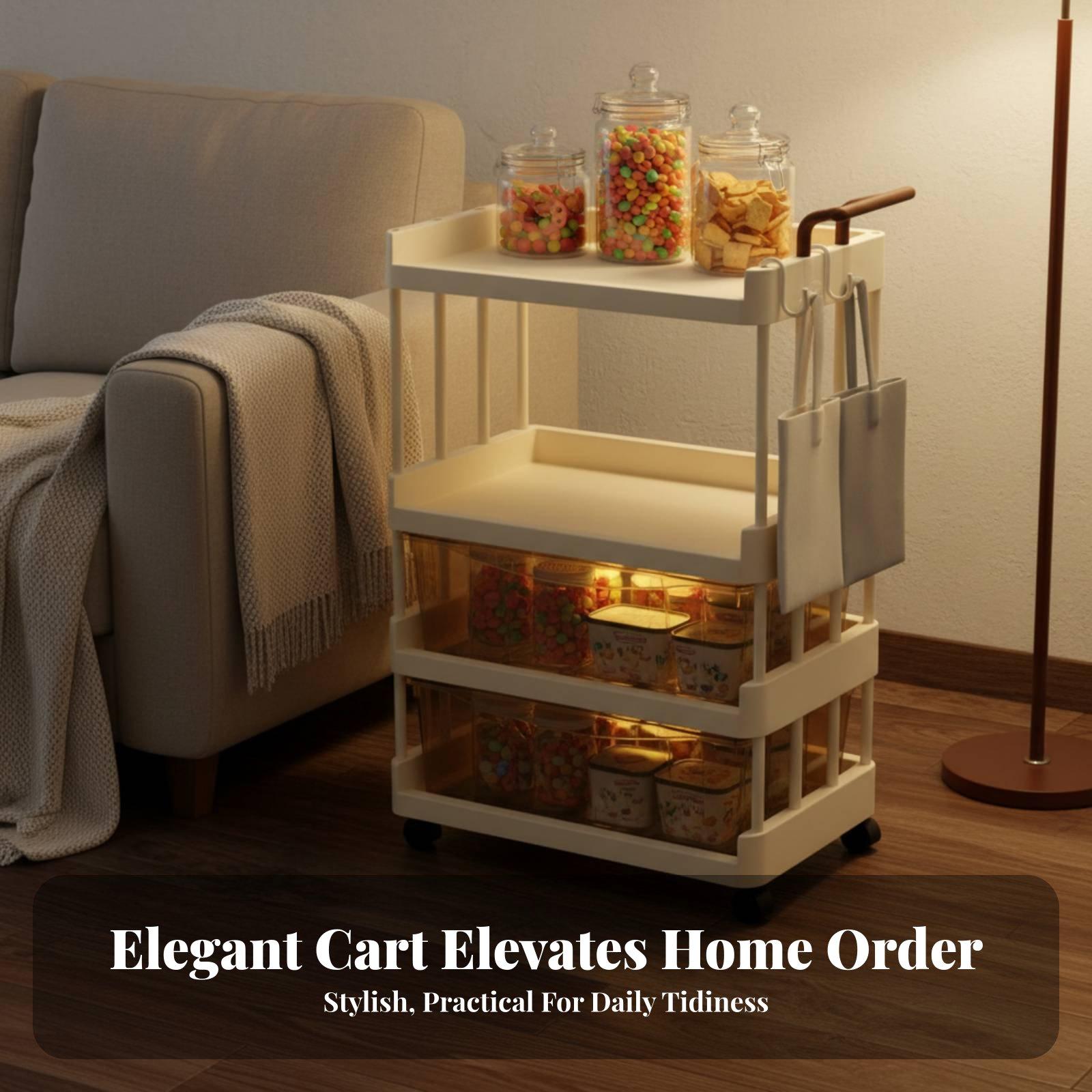 Opbergwagen voor babybenodigdh - Baby Nursery Shelves recensie en prijs
