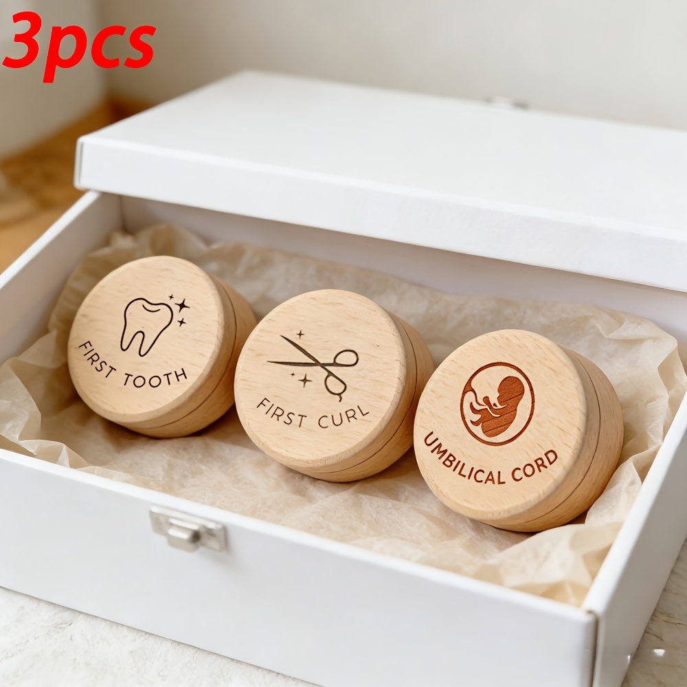 3 stuks 2D houten tandenknippe - Baby Keepsake Box recensie en prijs