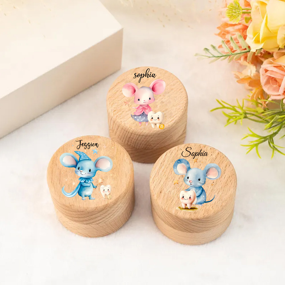 Aangepaste houten melktanden o - Baby Keepsake Box recensie en prijs