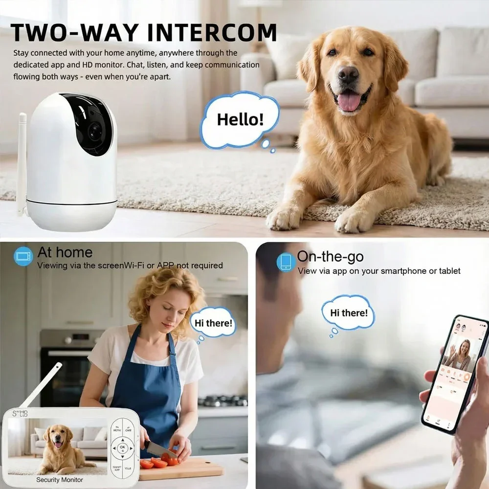 5 inch HD videobabyfoon met ca - Baby Nursery Unit recensie en prijs