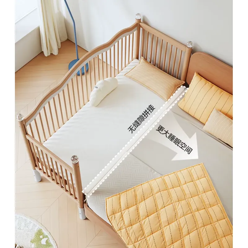 Massief houten babybed met mul - Baby Nursery And Co recensie en prijs