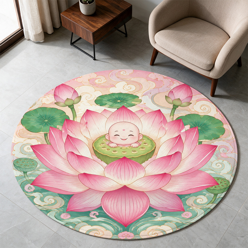 Schattig Baby Boeddha Lotusblo - Baby Nursery Rug recensie en prijs