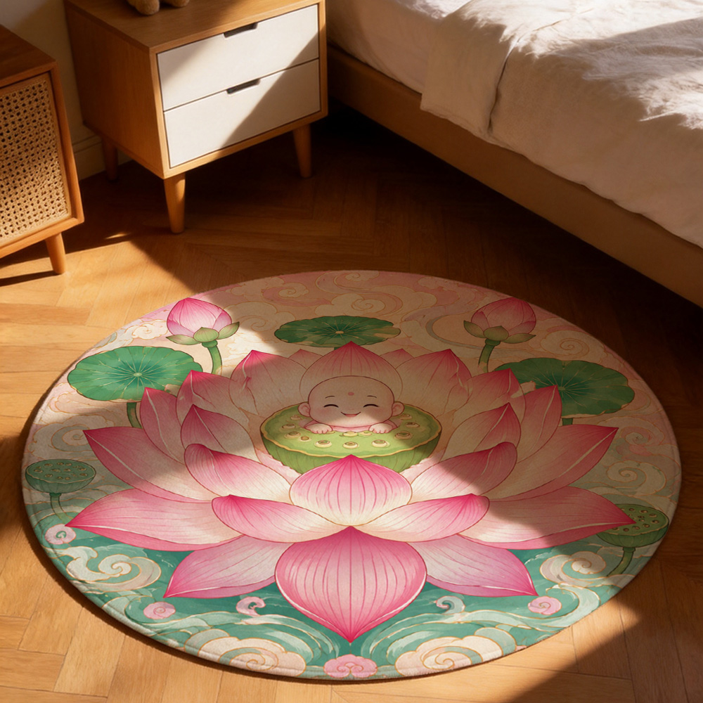 Schattig Baby Boeddha Lotusblo - Baby Nursery Rug recensie en prijs