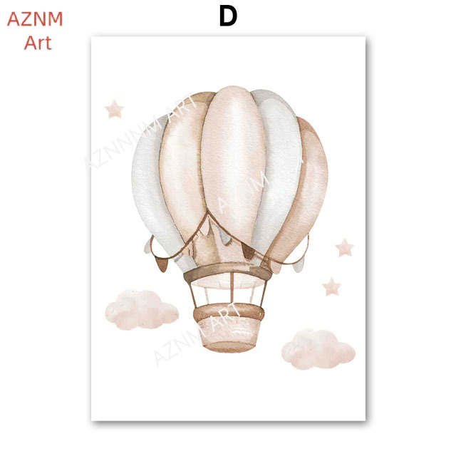 Olifant Ballon Regenboog Maan  - Baby Nursery Art recensie en prijs