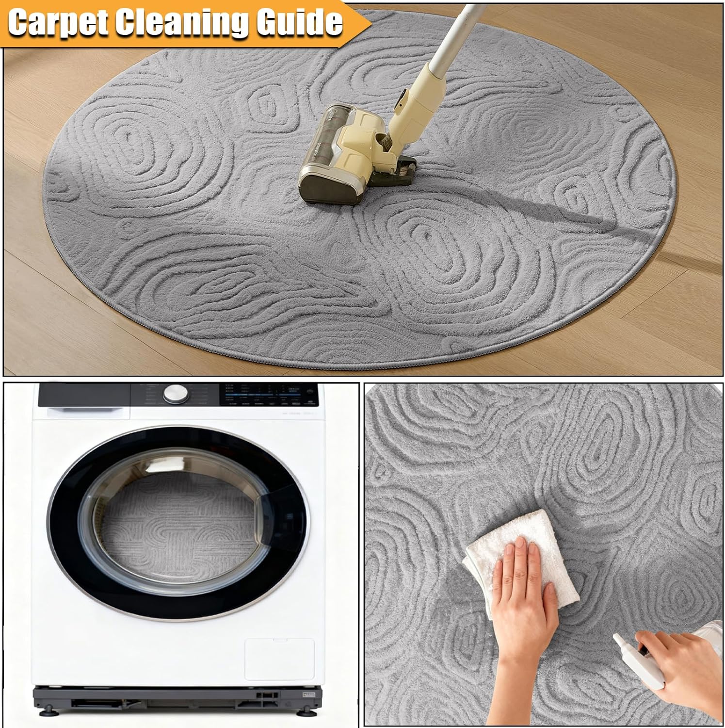 Dnlaphbh 3D Geometrisch Rond V - Baby Nursery Rug recensie en prijs