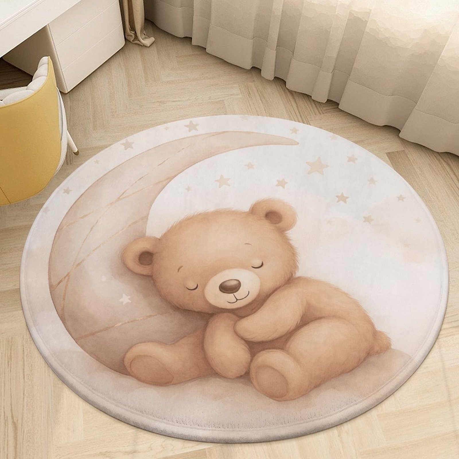Schattig teddybeer maan pluche - Baby Nursery Rug recensie en prijs