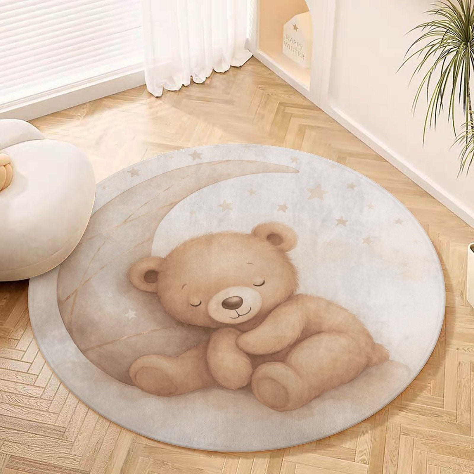 Schattig teddybeer maan pluche - Baby Nursery Rug recensie en prijs