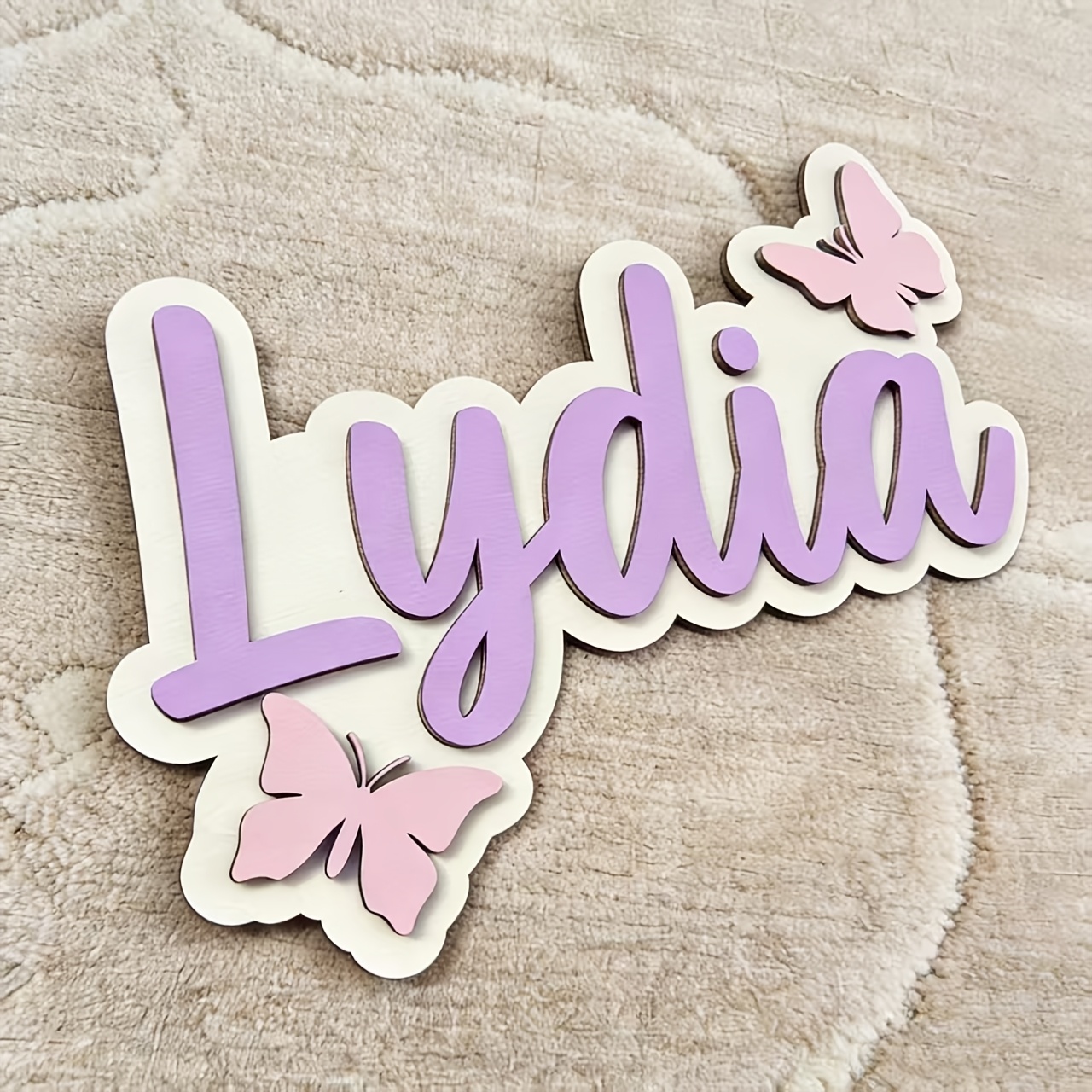 Gepersonaliseerde blauwe en ro - Baby Nursery Name Sign recensie en prijs
