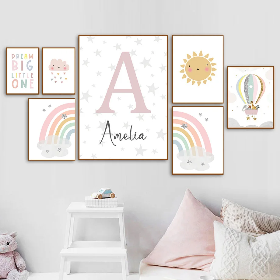 Giraffe Olifant Heteluchtballo - Baby Nursery Art recensie en prijs