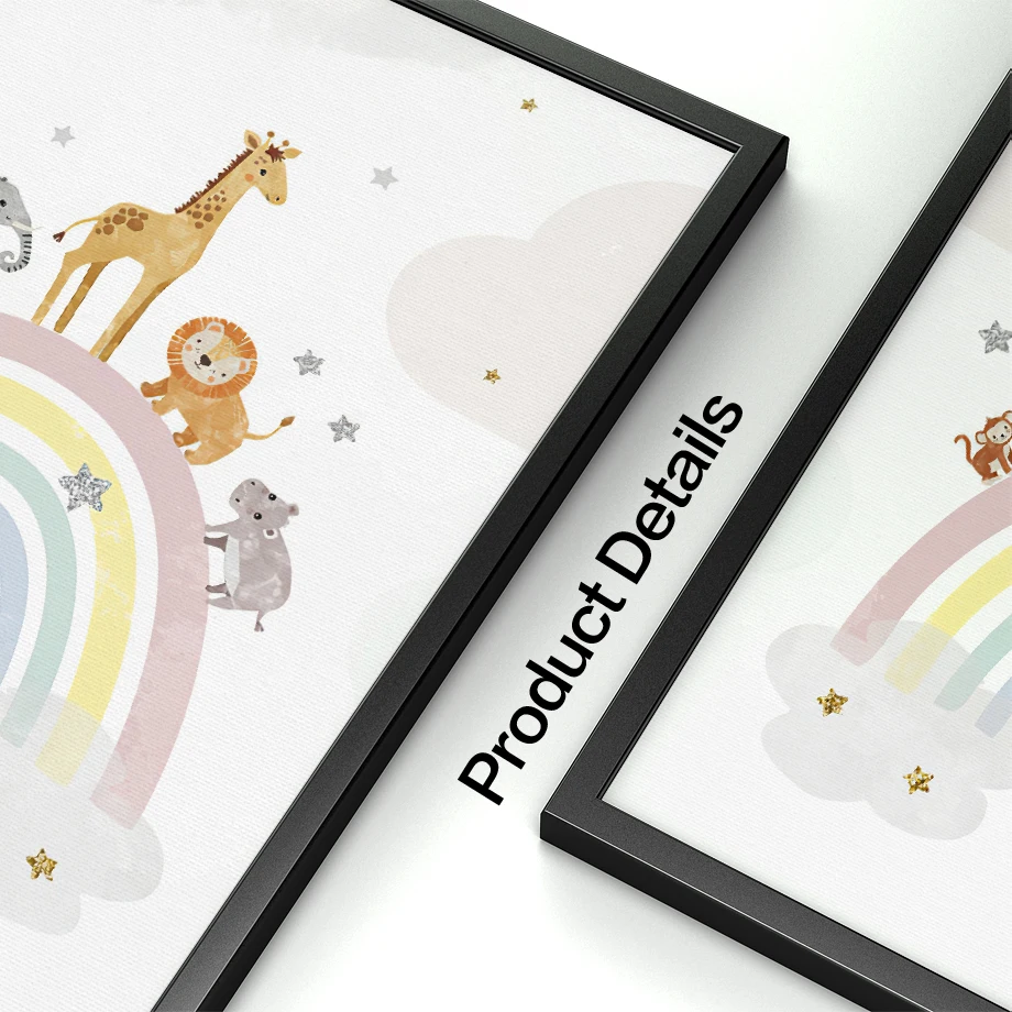 Giraffe Olifant Heteluchtballo - Baby Nursery Art recensie en prijs