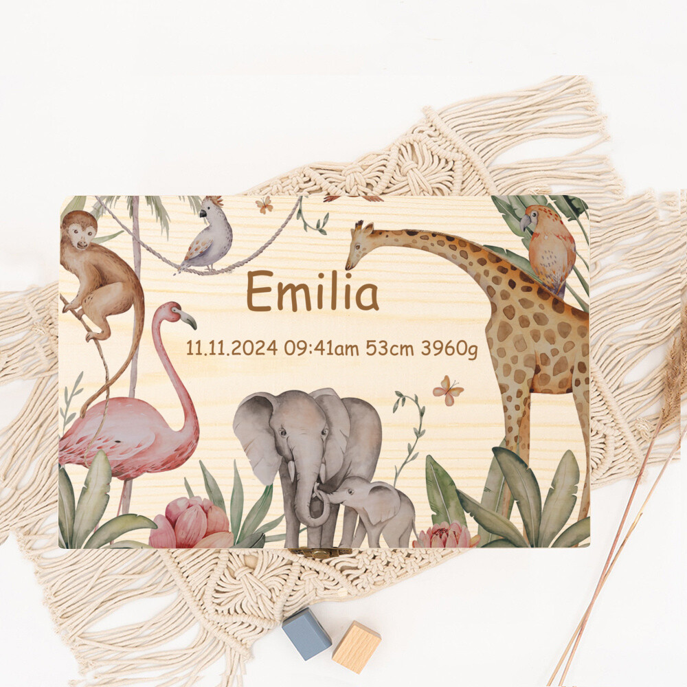 Gepersonaliseerde geheugendoos - Baby Keepsake Box recensie en prijs