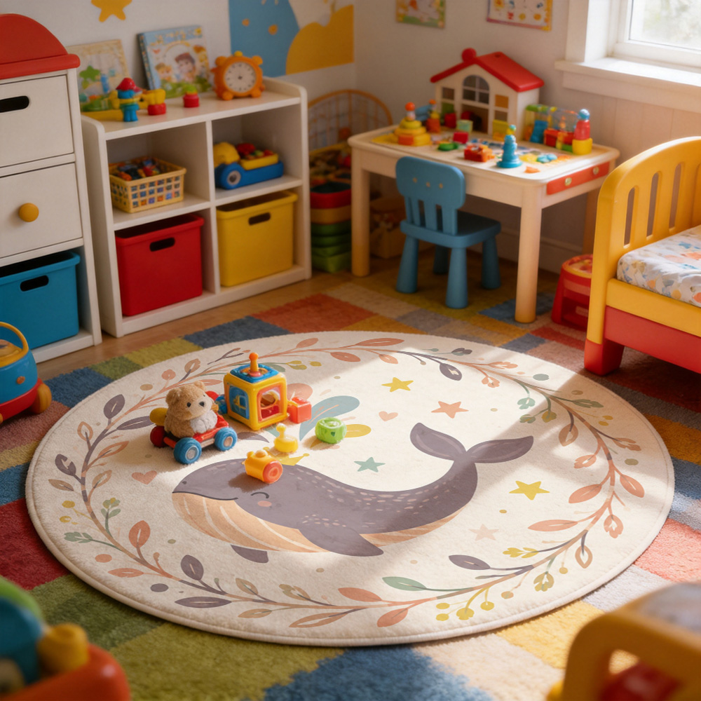 Leuke aquarel walvis kinderkam - Baby Nursery Rug recensie en prijs