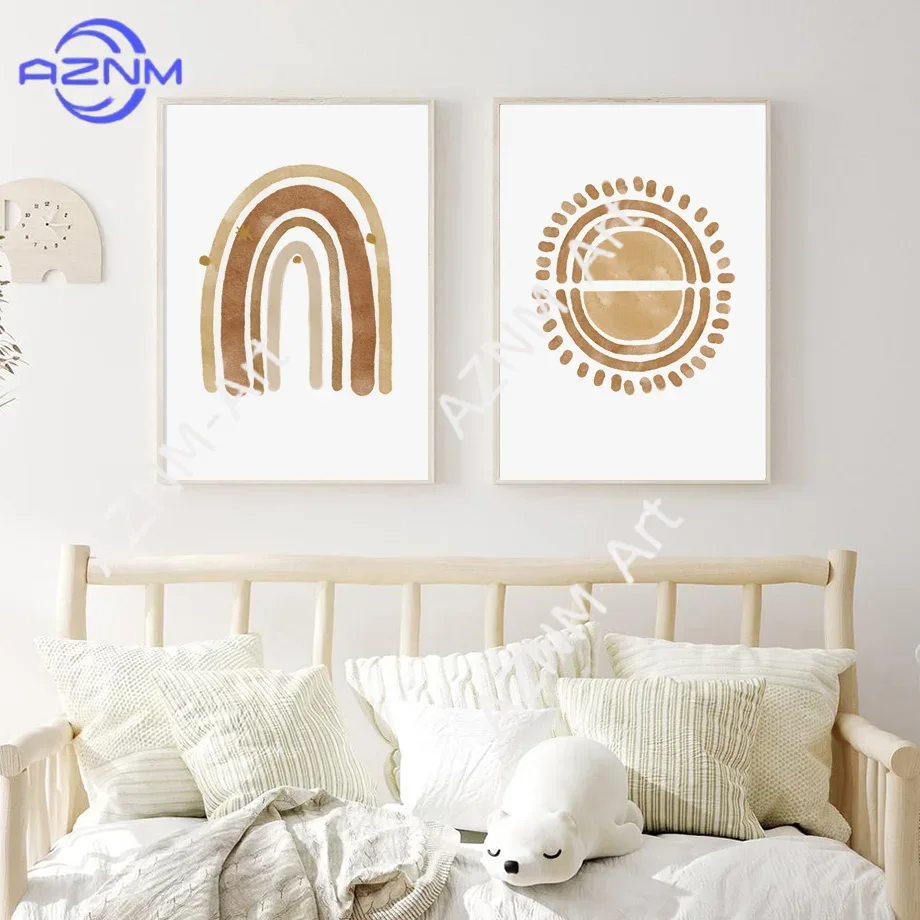 Boho kinderkamer wanddecoratie - Baby Nursery Art recensie en prijs