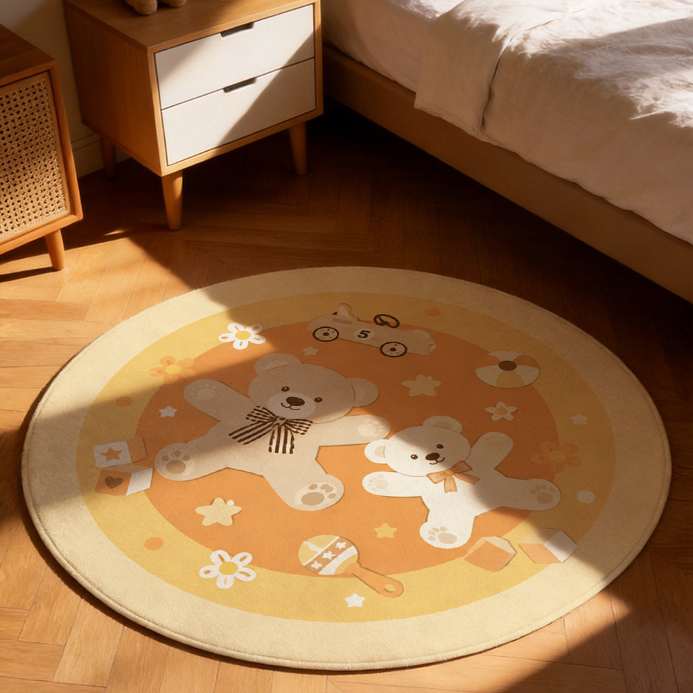 Schattig teddybeer speelgoedau - Baby Nursery Rug recensie en prijs