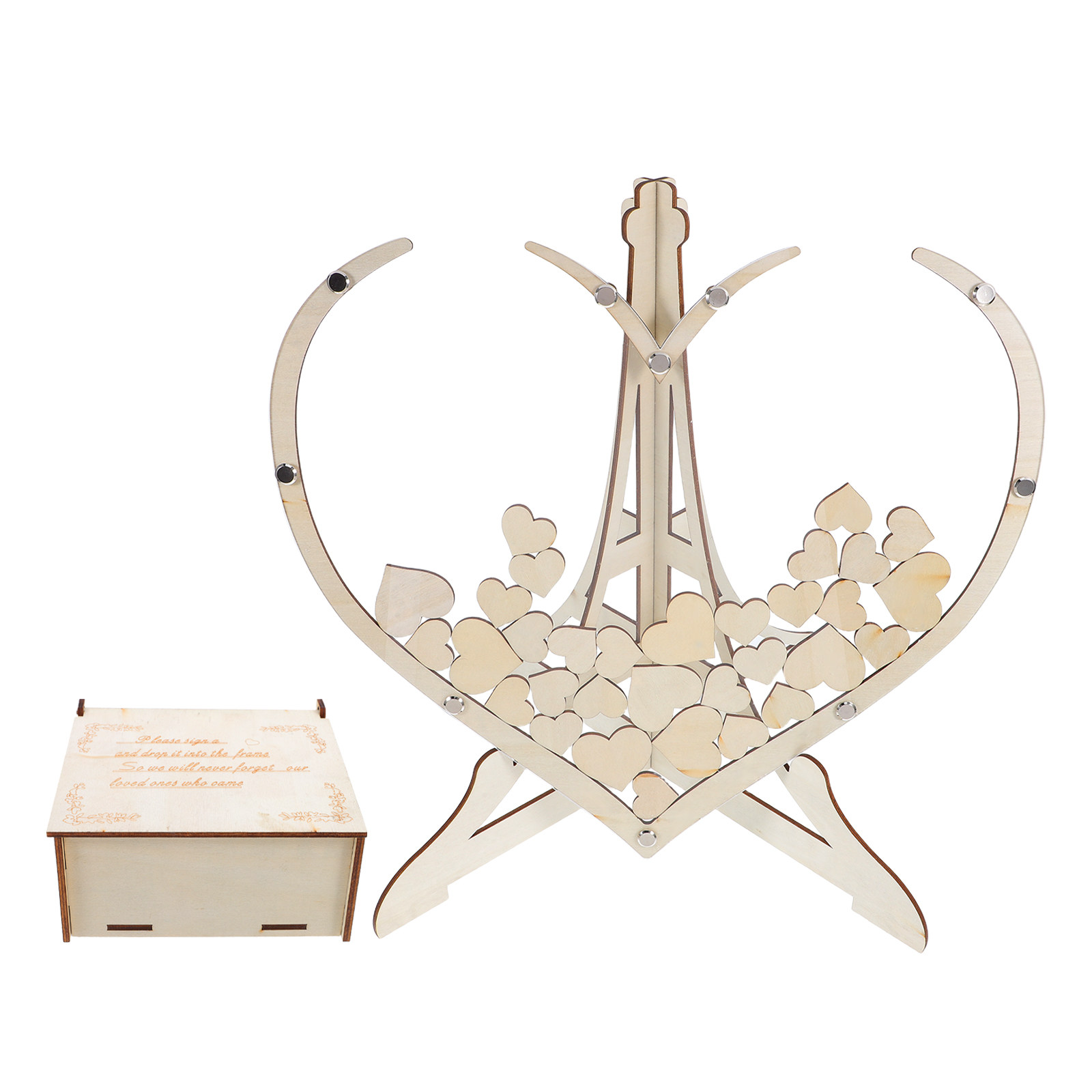 Rustieke houten hartvormige ge - Baby Keepsake Box recensie en prijs