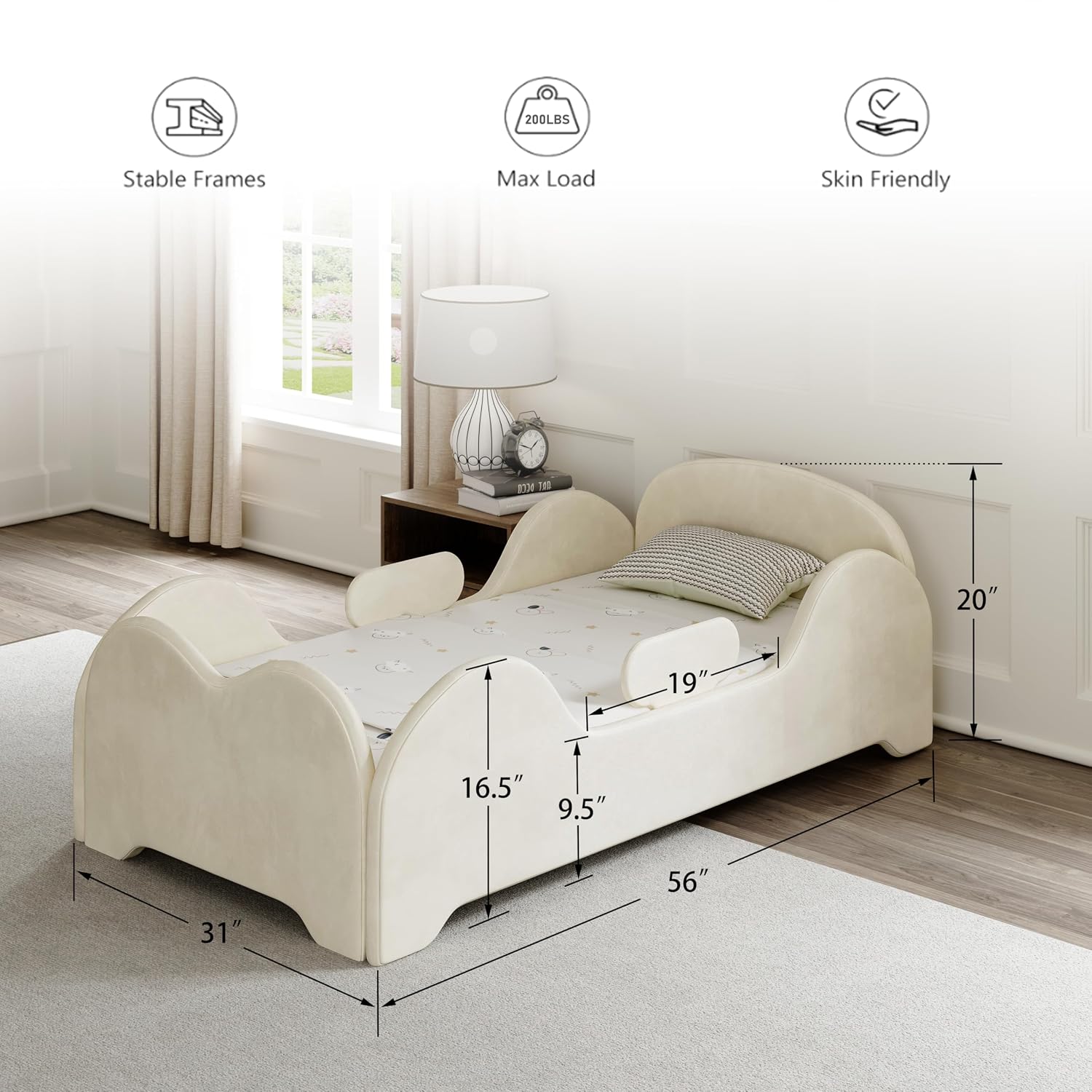 Peuterbed met veiligheidshek,  - Bed Rail Toddler recensie en prijs
