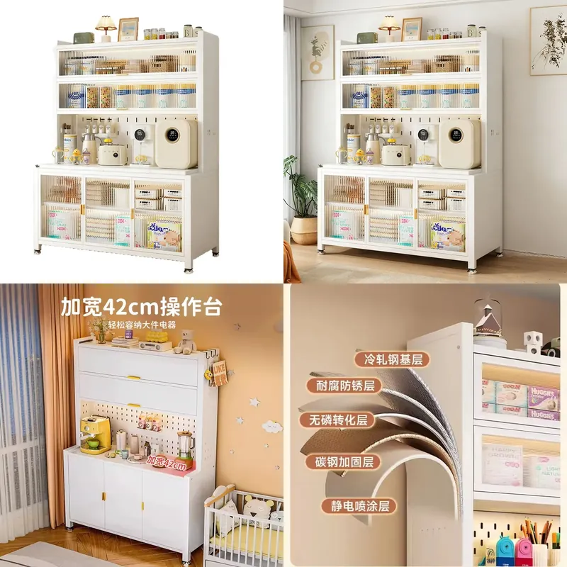 Stalen babyvoedingstafel met o - Baby Nursery Shelves recensie en prijs