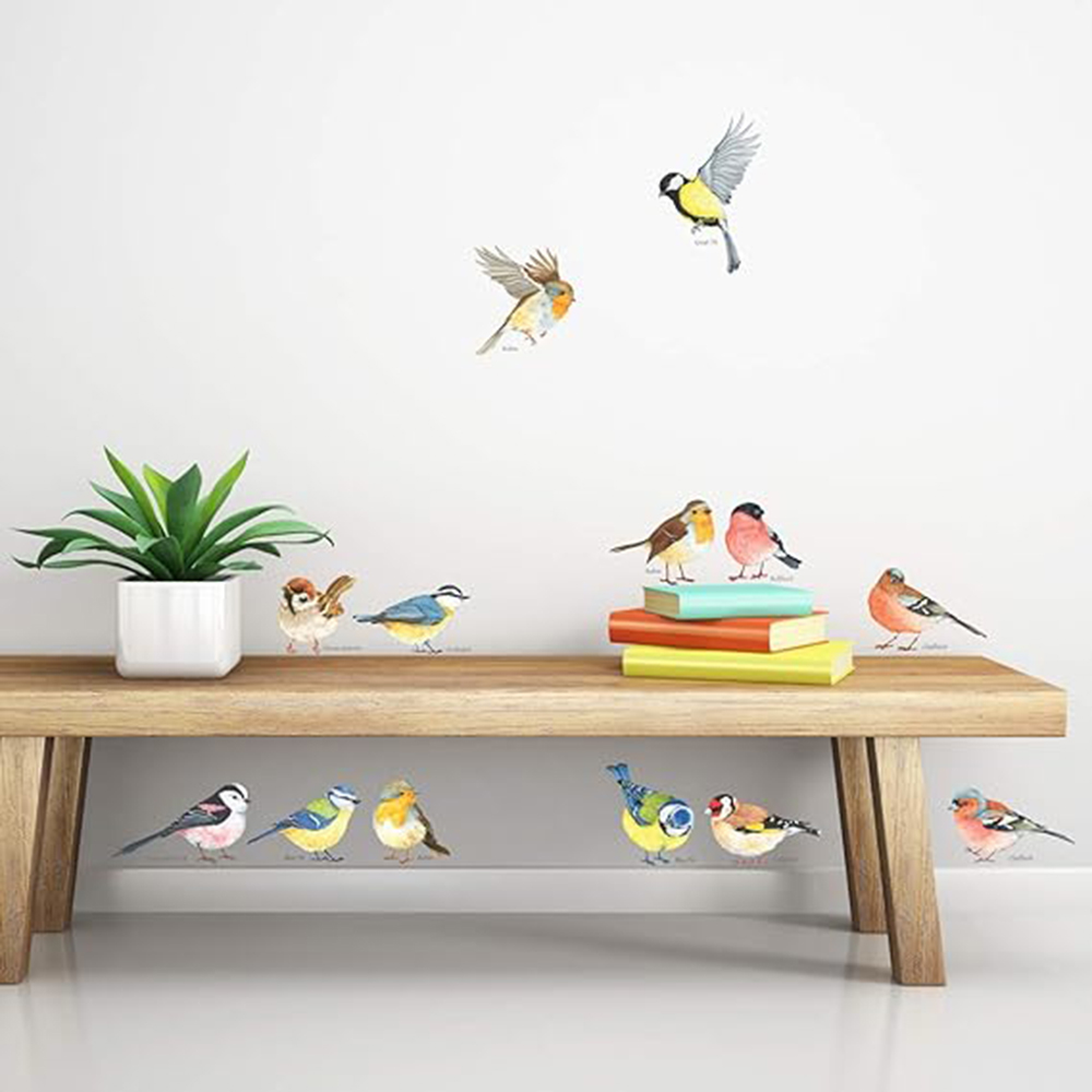 13 stuks kleine vogels muursti - Baby Nursery Package recensie en prijs