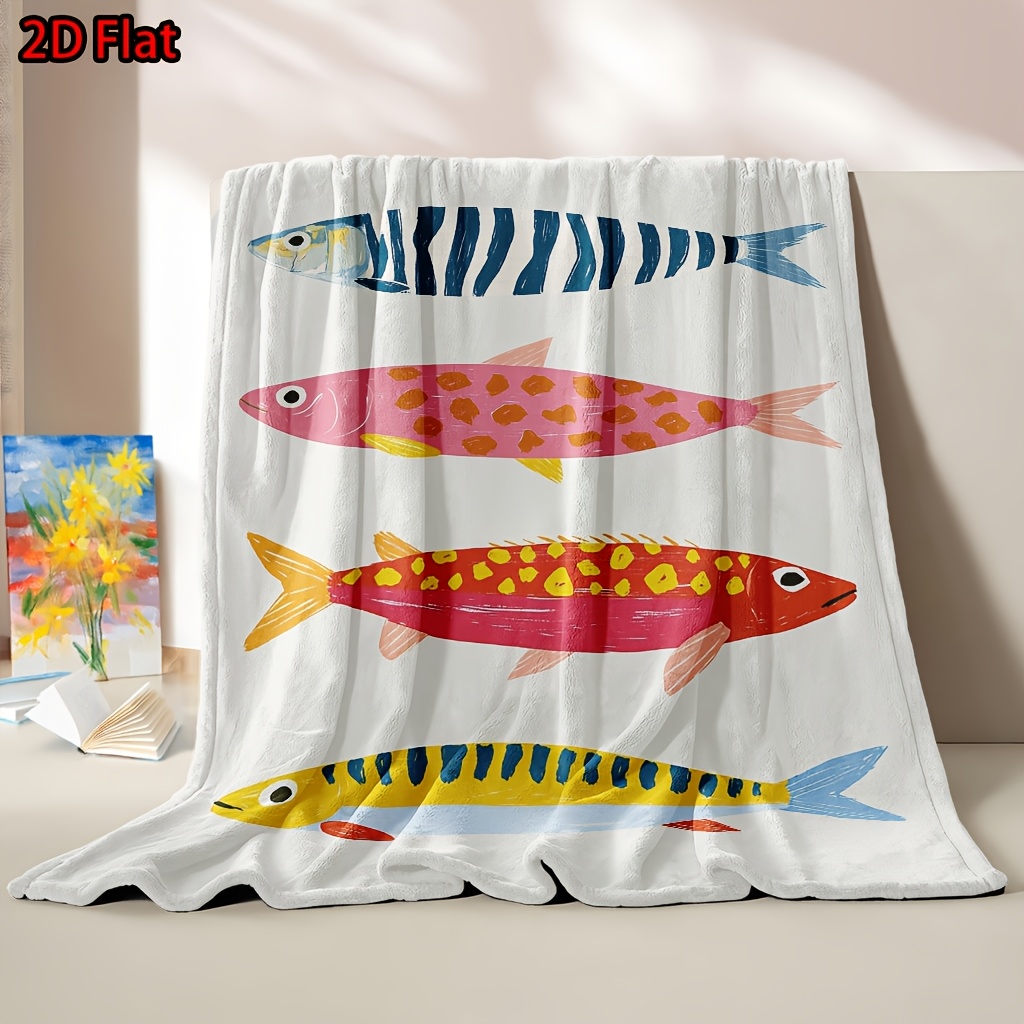 Speels Vissenprint Dekentje Ki - Baby Nursery Ocean Theme recensie en prijs