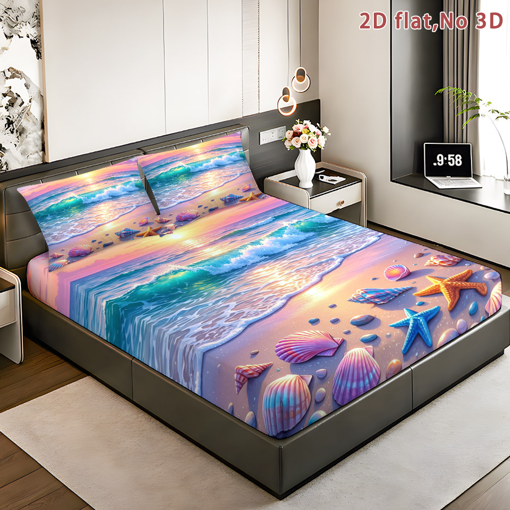 Hoeslaken met oceaanmotief, be - Baby Nursery Ocean Theme recensie en prijs