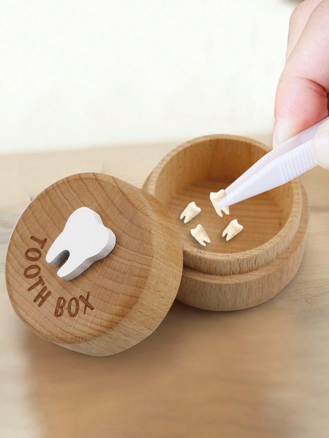 1 stuk schattig houtsnijwerk 3 - Baby Keepsake Box recensie en prijs