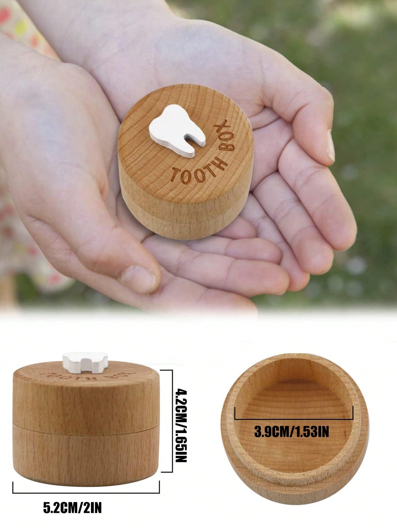 1 stuk schattig houtsnijwerk 3 - Baby Keepsake Box recensie en prijs