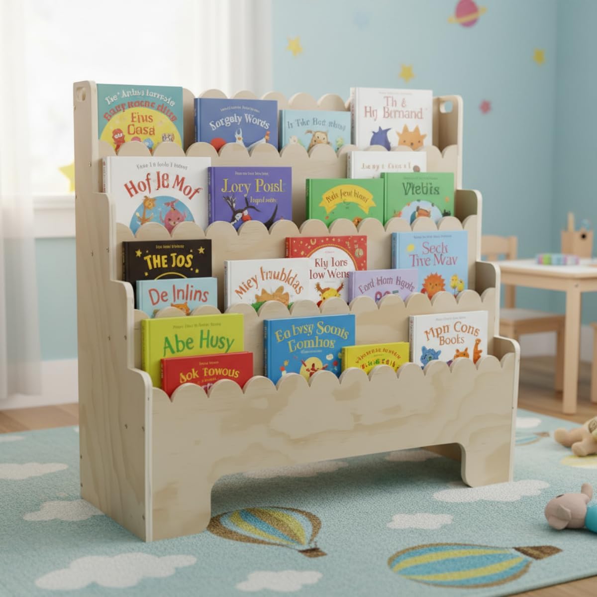 Kinderboekenplank met 4 niveau - Baby Nursery Shelves recensie en prijs