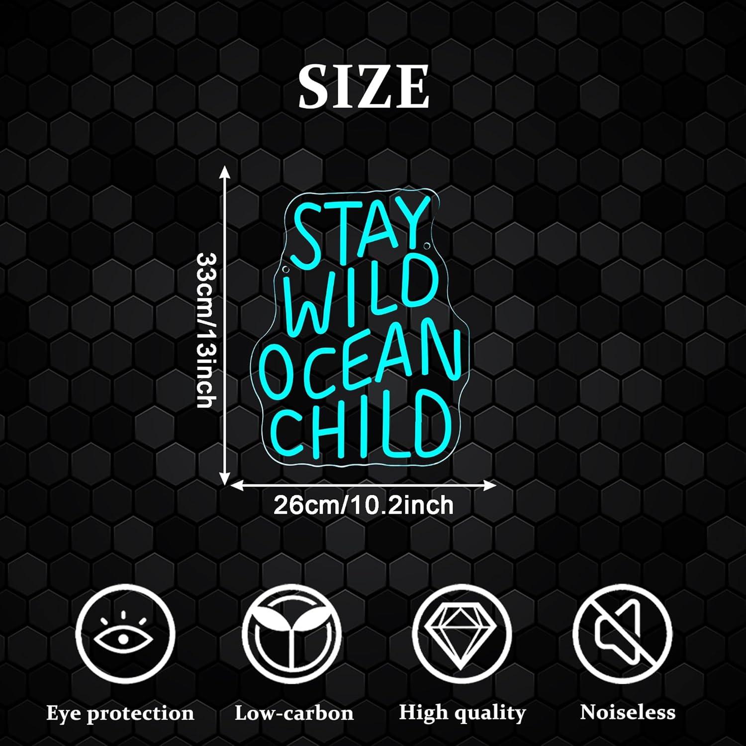 Blijf Wild Oceaan Kind Neon Li - Baby Nursery Ocean Theme recensie en prijs
