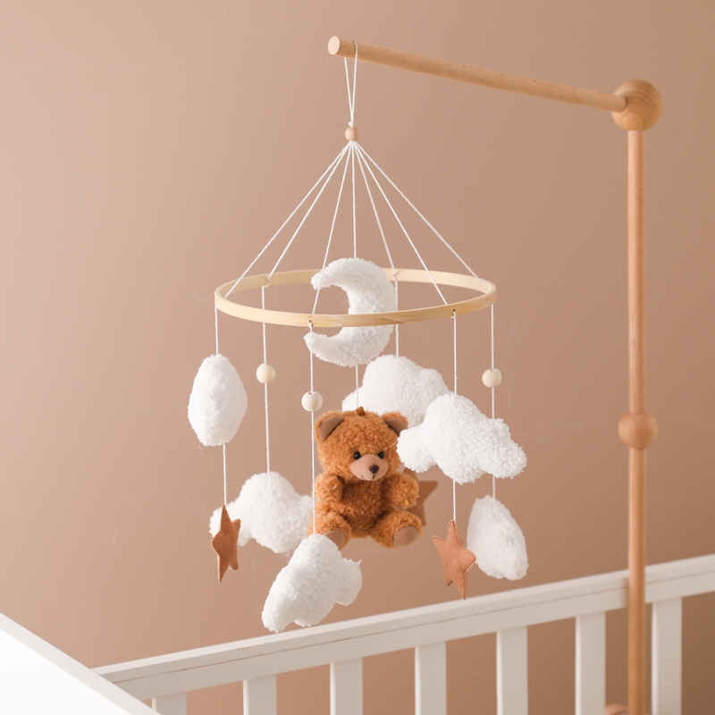 Houten wiegmobiel babybed bel  - Crib Mobile Musical recensie en prijs