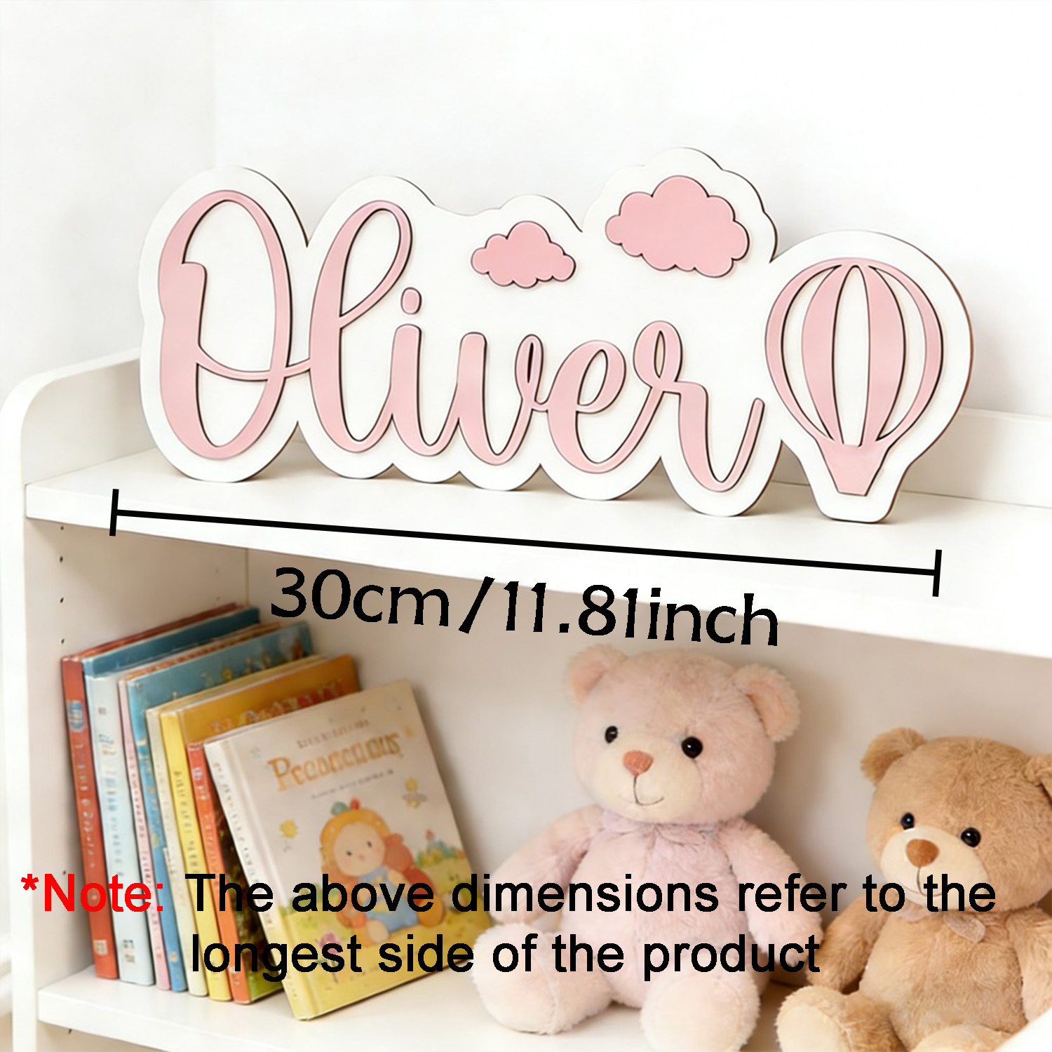 Gepersonaliseerde warmeluchtba - Baby Nursery Name Sign recensie en prijs