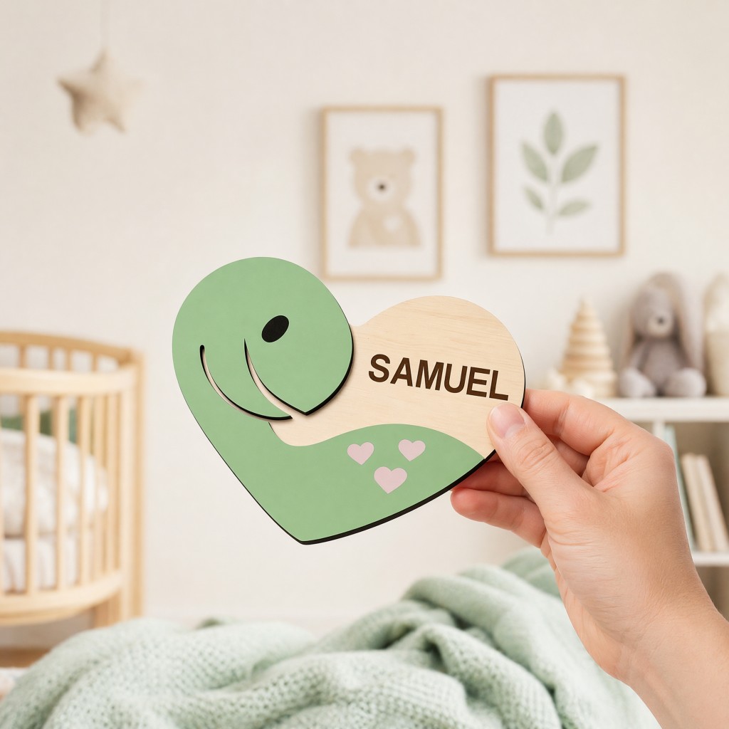 Houten naamplaatje in de vorm  - Baby Nursery Ocean Theme recensie en prijs