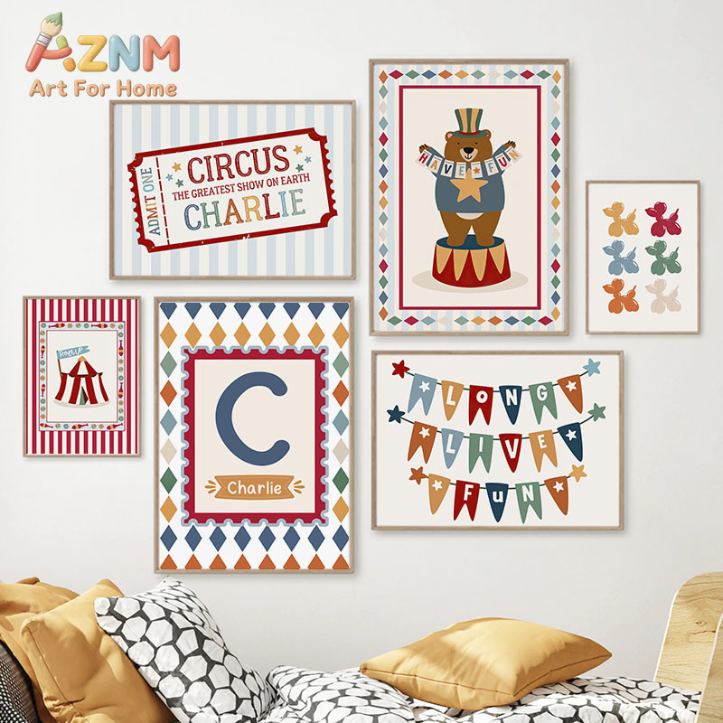 Circus Beer Goochelaar Hond Ci - Baby Nursery Art recensie en prijs